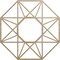 Ekena Millwork Guardian Wood Fretwork Pierced Ceiling Medallion, Hickory, 18"OD x 7"ID x 1/4"T CMWP18X18X0250GDHI - alternate 1